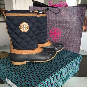 Tory Burch Denai Quilted Rain Bootie